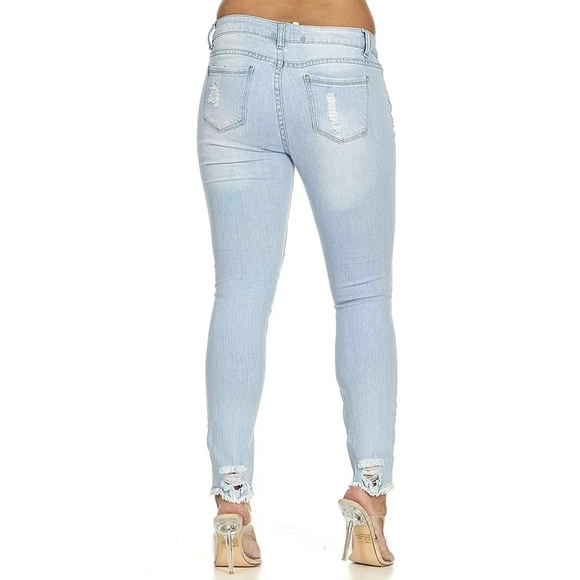 VIP Jeans Womens Cropped Straight Leg Size 11/12 High Rise - Picture 2 of 6